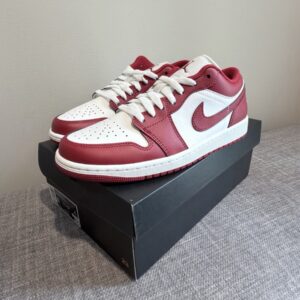 nike air jordan 1 low shoes summit white varsity red 553558 166 men's sizes 8new