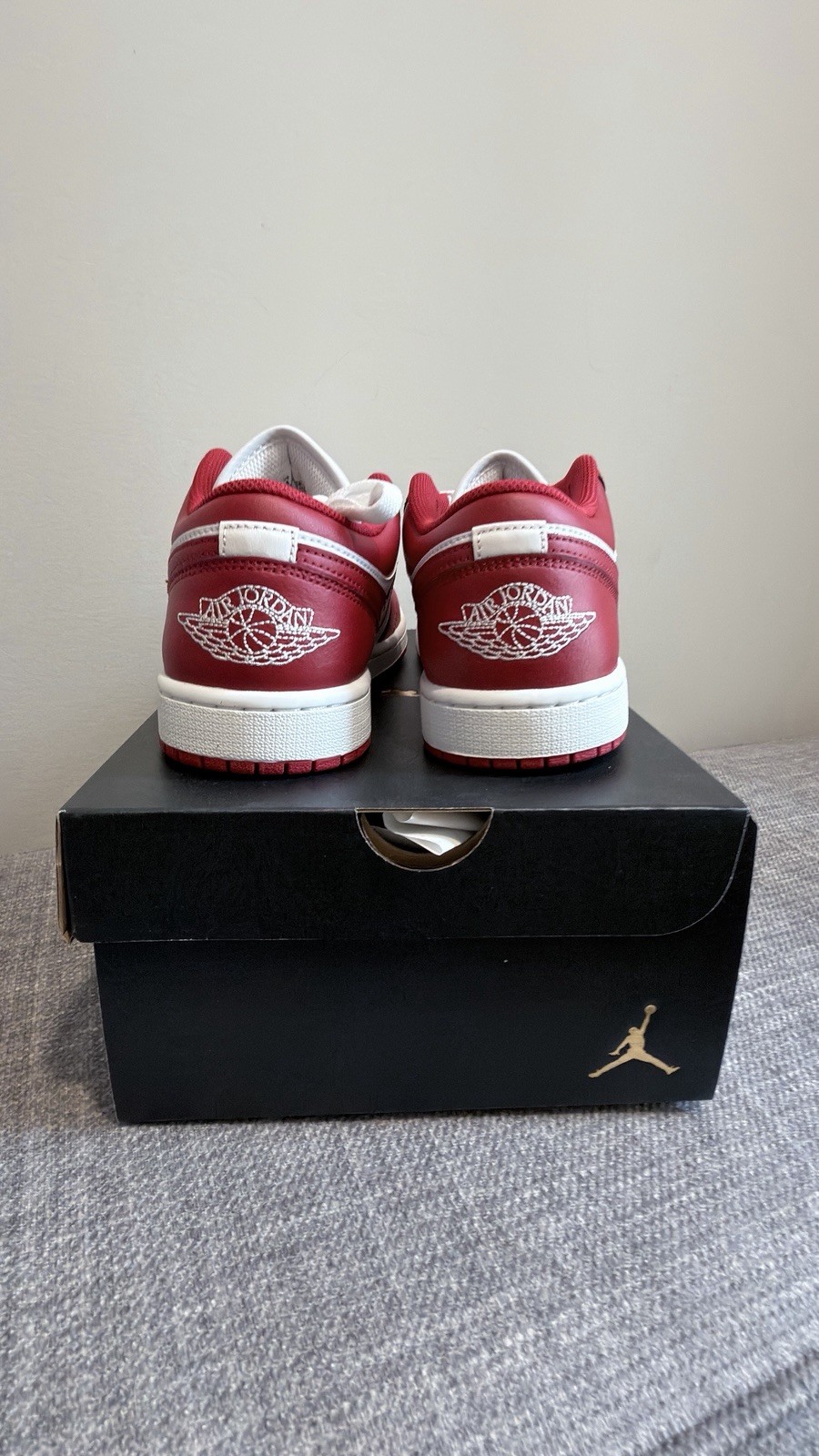 nike air jordan 1 low shoes summit white varsity red 553558 166 men's sizes 8new nike air jordan 1 low shoes summit white varsity red 553558 166 men's sizes 8new