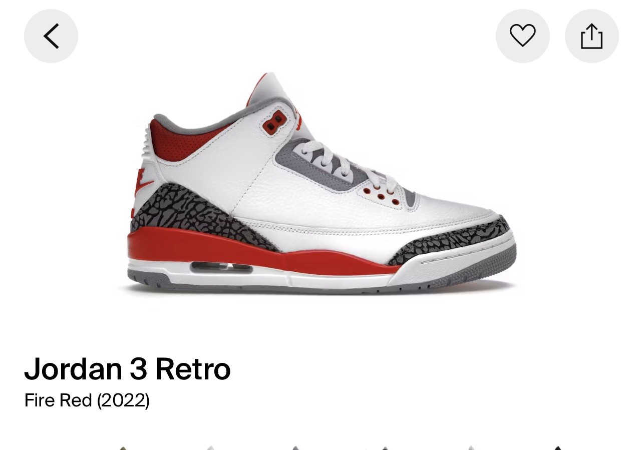 air jordan 3 “fire red” air jordan 3 “fire red”