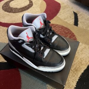 air jordan retro 3 black fire, red cement gray