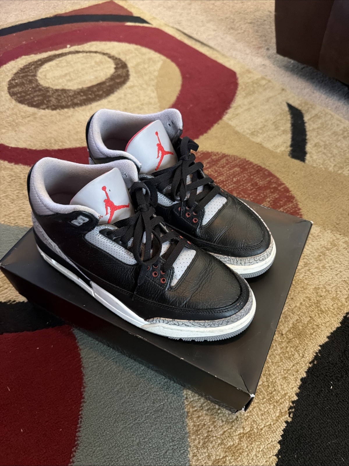 air jordan retro 3 black fire, red cement gray air jordan retro 3 black fire, red cement gray