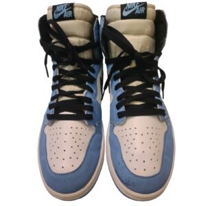 nike air jordan 1 retro high og university blue white black 555088 134 men sz 11