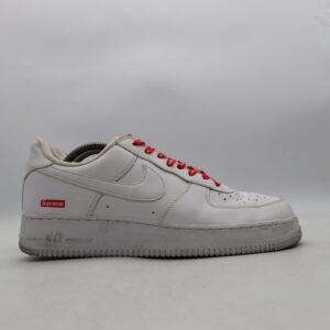 nike air force 1 low x supreme men's 10.5 white casual sneakers cu9225 100