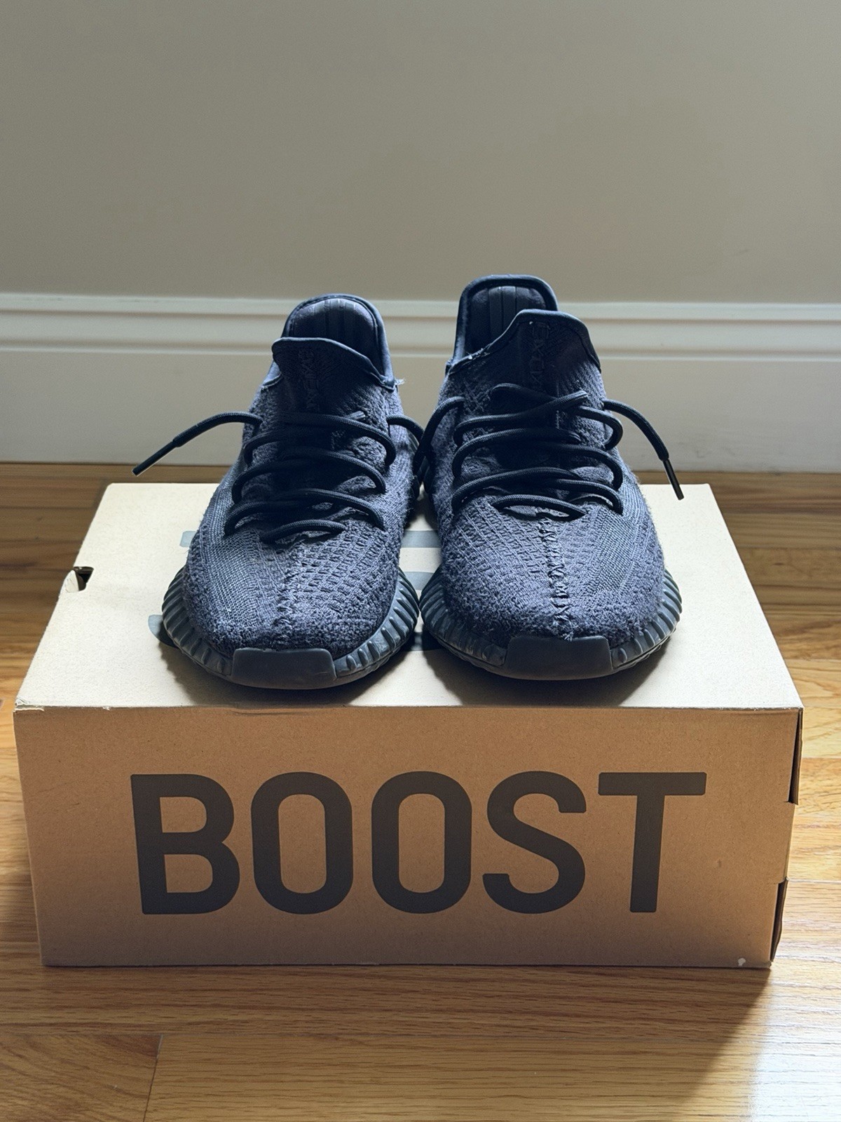 adidas yeezy boost 350 v2 “triple (non relective) black, size 9, with box adidas yeezy boost 350 v2 “triple (non relective) black, size 9, with box