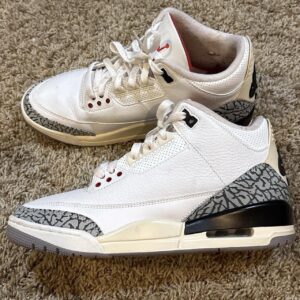 nike air jordan 3 retro "white cement reimagined," size 9.5