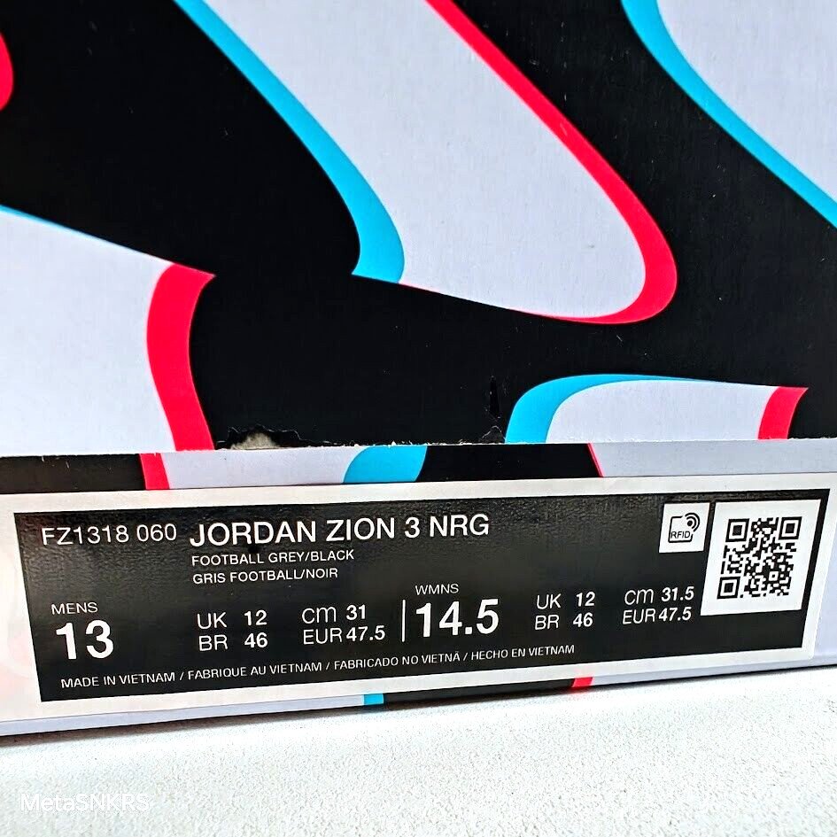 air jordan us 13 men's white black pink grey blue ice nike basketball zion 3 nib air jordan us 13 men's white black pink grey blue ice nike basketball zion 3 nib