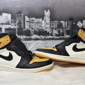 nike air jordan retro 1 og high taxi yellow toe 555088 711