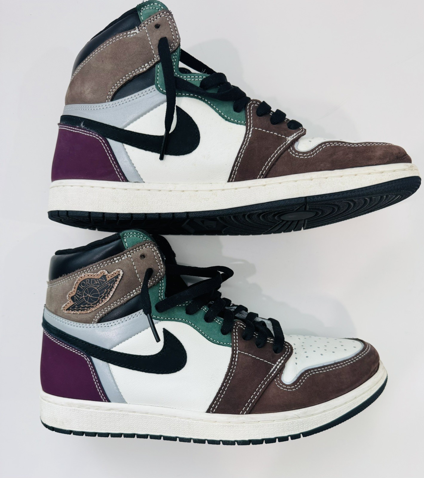 nike air jordan 1 retro high og hand crafted dh3097 001 mens sz 10.5 brown multi nike air jordan 1 retro high og hand crafted dh3097 001 mens sz 10.5 brown multi