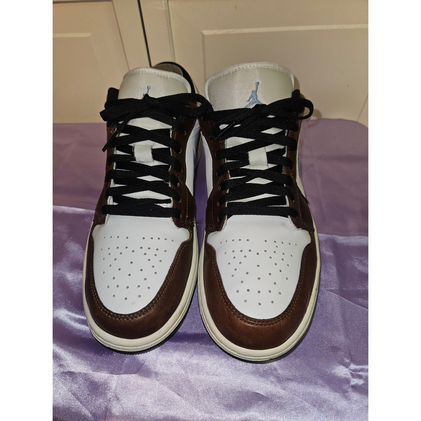 nike air jordan 1 low se mocha university blue brown white fq7832 142 mens 10 nike air jordan 1 low se mocha university blue brown white fq7832 142 mens 10