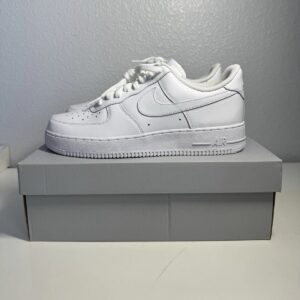 nike air force 1 ’07 low top triple white men’s athletic sneakers cw2288 111