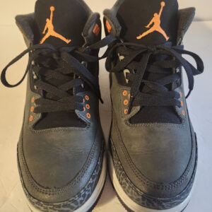 nike air jordan 3 retro fear pack gray orange black mid size 10.5 ct8532 080