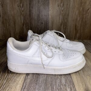 nike air force 1 '07 mens size 9 triple white leather sneaker shoes cw2288 111