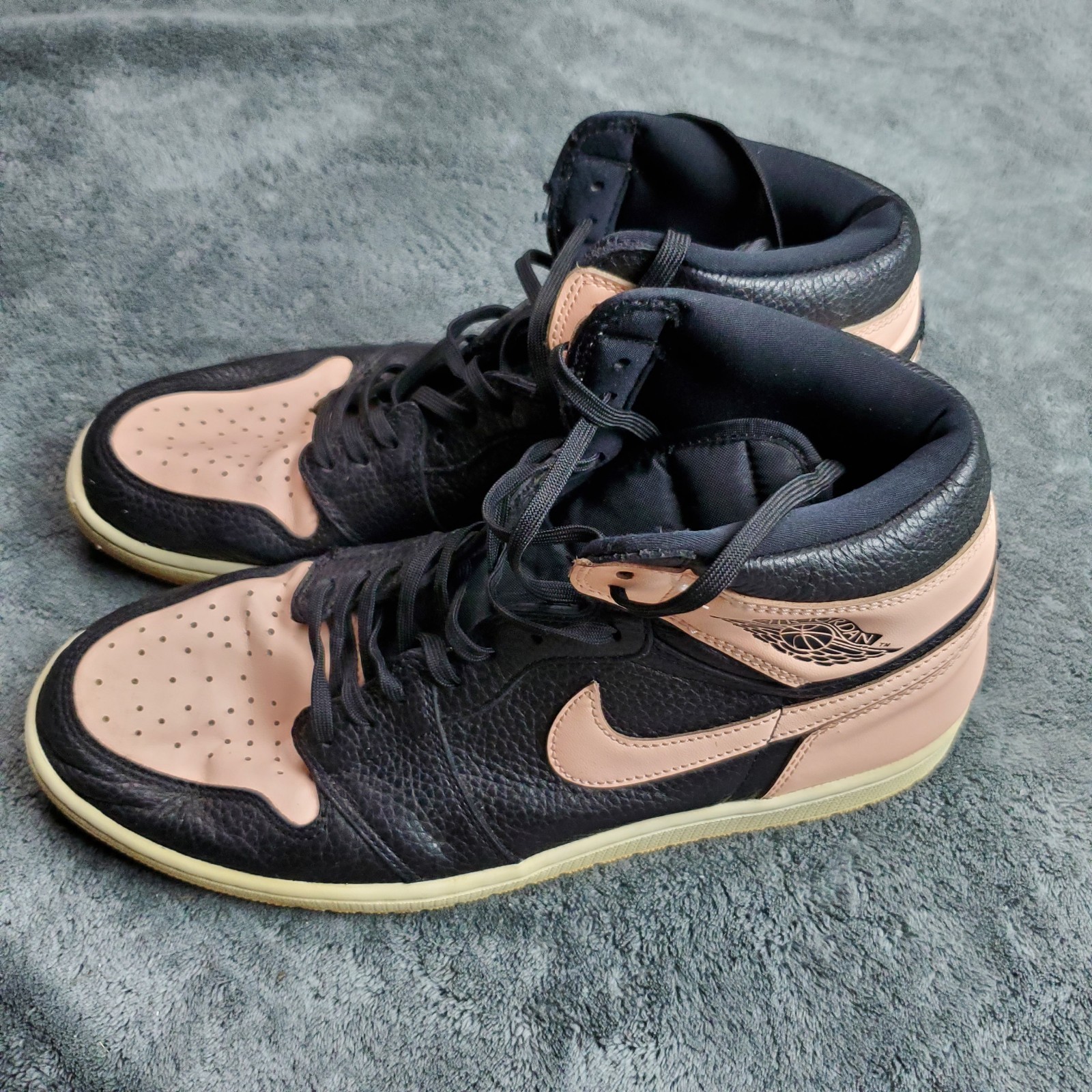 nike air jordan 1 retro og high shoes mens 12 crimson tint pink 555088 081 nike air jordan 1 retro og high shoes mens 12 crimson tint pink 555088 081