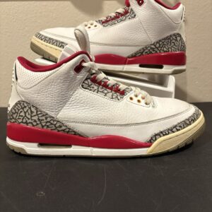 air jordan 3 retro cardinal red men's size 11 ct8532 126