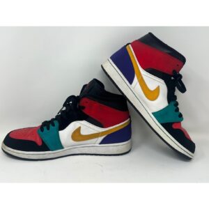 air jordan 1 mid se multi color sneakers mens size 12 554724 125