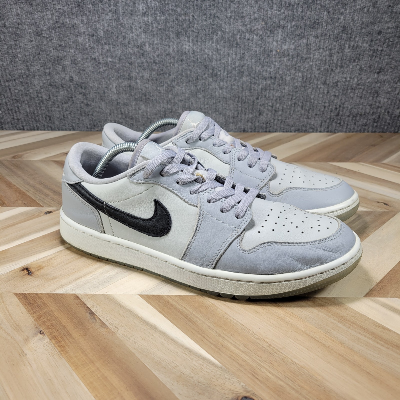 nike air jordan 1 low golf wolf grey men's sneakers leather dd9315 002 nike air jordan 1 low golf wolf grey men's sneakers leather dd9315 002