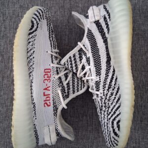 adidas yeezy boost 350 v2 'zebra' shoes 2024 white black mens size 10 cp9654