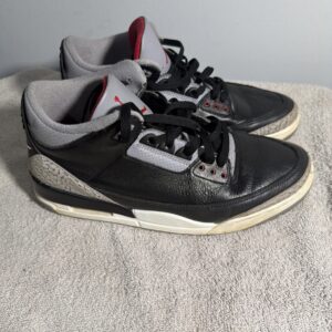 nike air jordan 3 black cement size 10.5