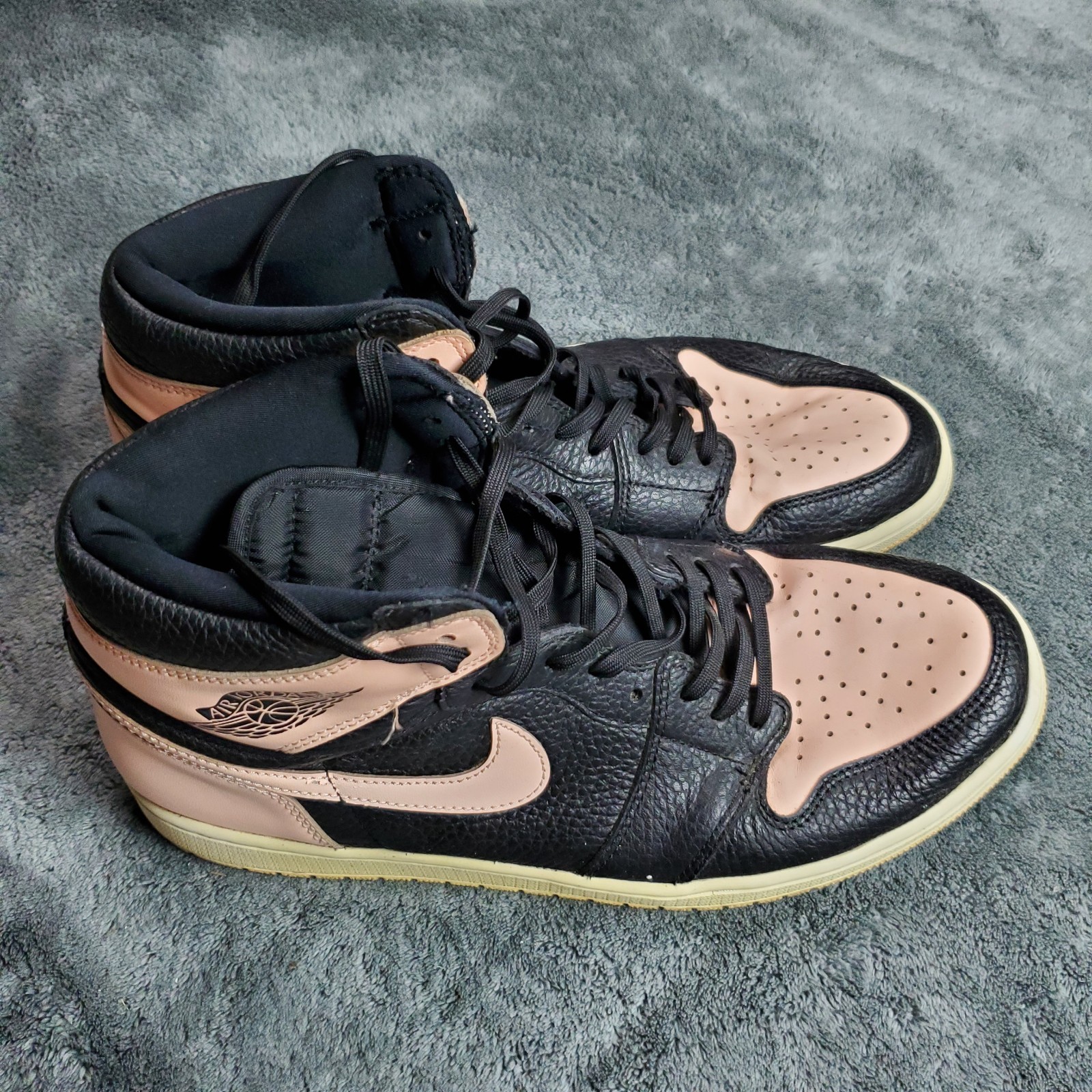 nike air jordan 1 retro og high shoes mens 12 crimson tint pink 555088 081 nike air jordan 1 retro og high shoes mens 12 crimson tint pink 555088 081