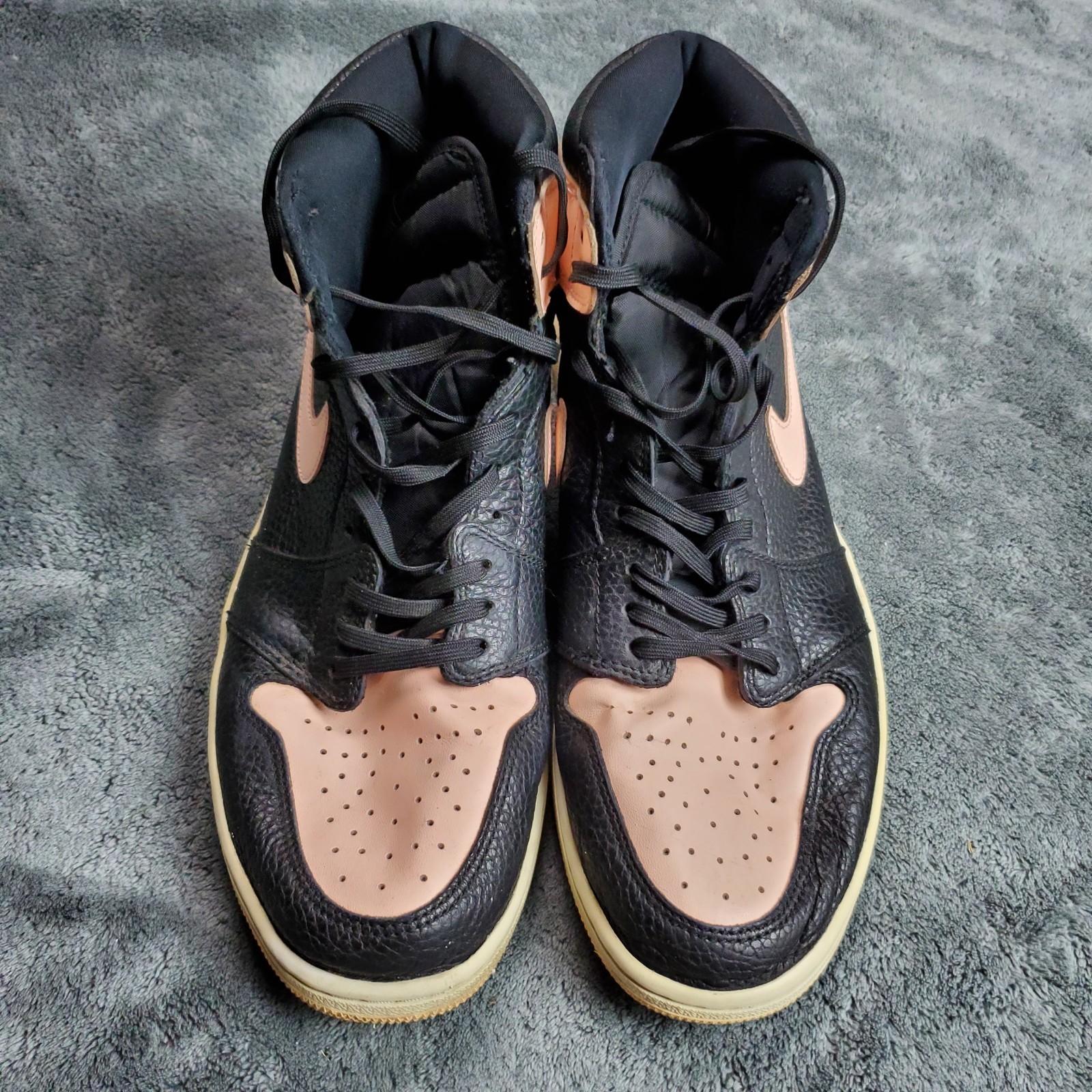 nike air jordan 1 retro og high shoes mens 12 crimson tint pink 555088 081 nike air jordan 1 retro og high shoes mens 12 crimson tint pink 555088 081