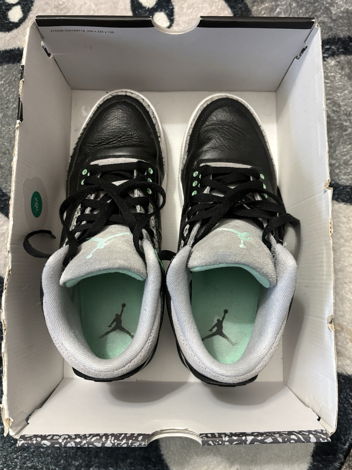 jordan air jordan 3 retro green glow black/wolf grey/white men's 2024 ct8532 031 jordan air jordan 3 retro green glow black/wolf grey/white men's 2024 ct8532 031