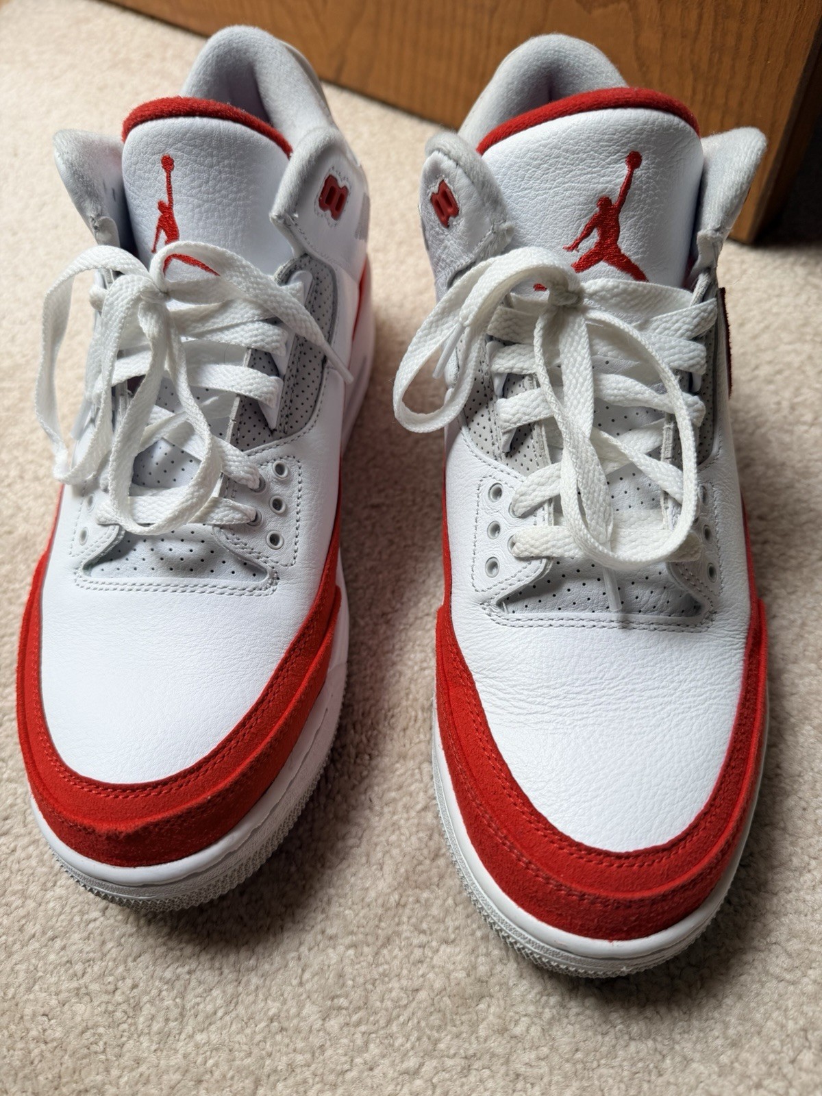 nike air jordan 3 retro men's white red shoes 2019 cj0939 100 nike air jordan 3 retro men's white red shoes 2019 cj0939 100