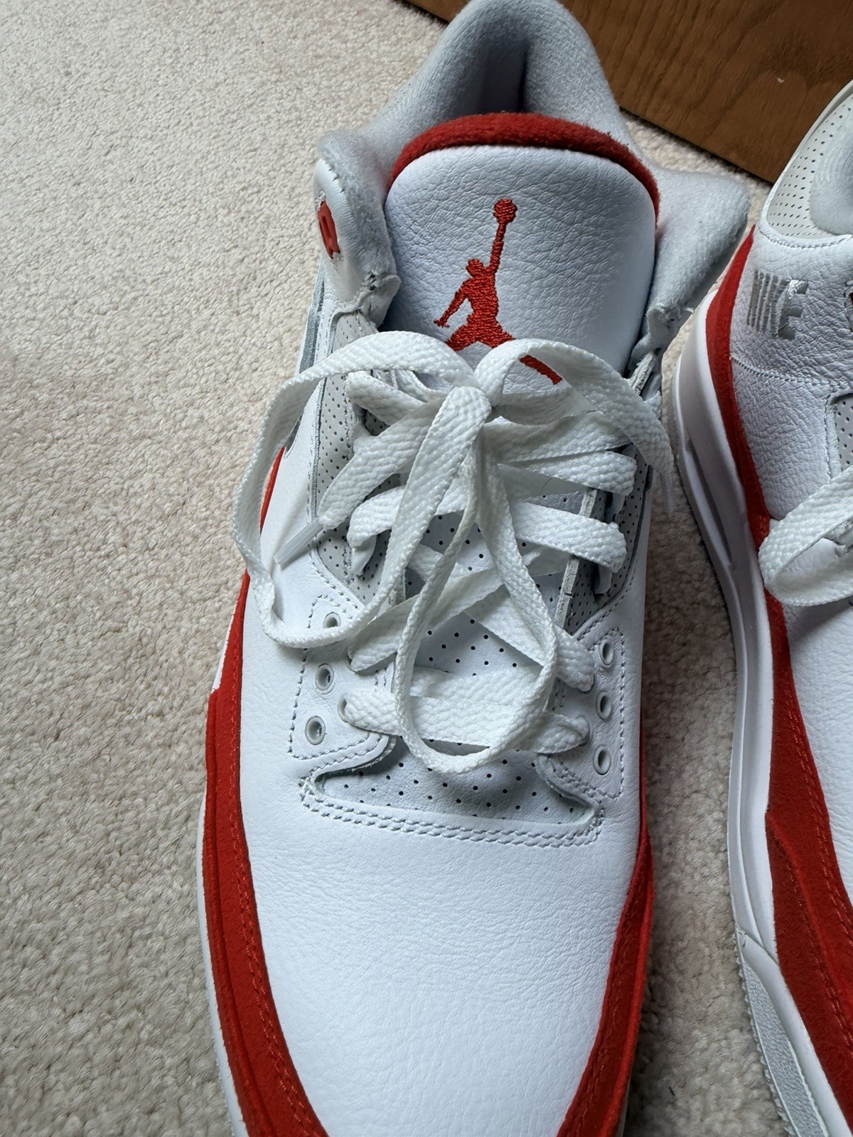 nike air jordan 3 retro men's white red shoes 2019 cj0939 100 nike air jordan 3 retro men's white red shoes 2019 cj0939 100