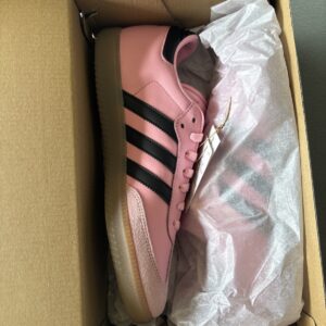 adidas lionel messi x samba light pink black jp7844 men's sneakers size 10.5 new
