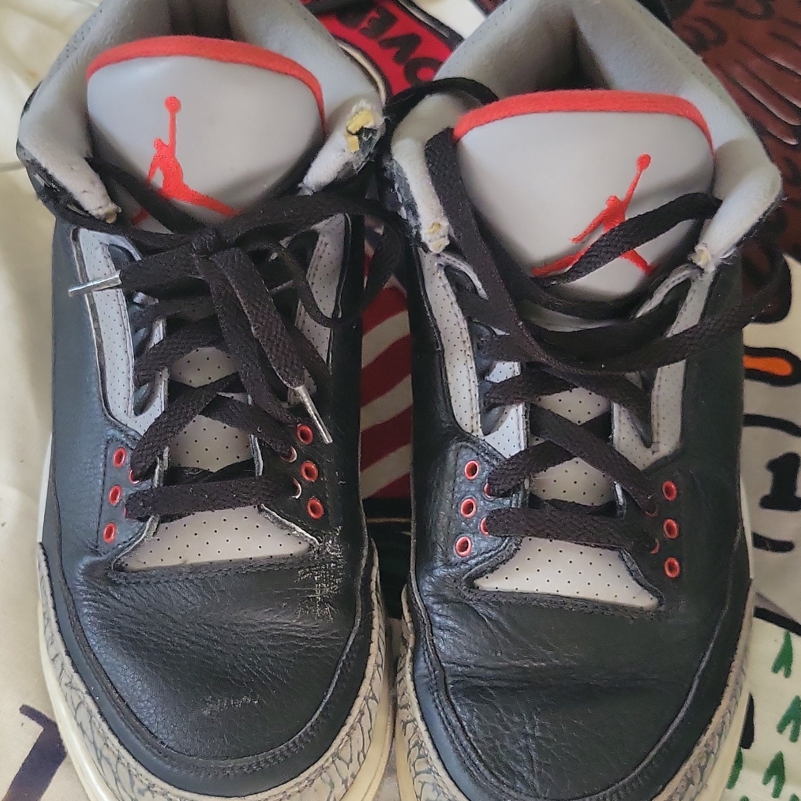 jordan air jordan 3 retro og mid black cement men’s leather sneakers 854262 001 jordan air jordan 3 retro og mid black cement men’s leather sneakers 854262 001