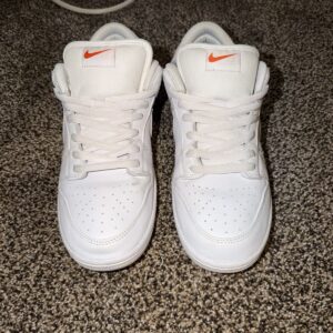 nike dunk pro sb low triple white size 13 fj1674 100