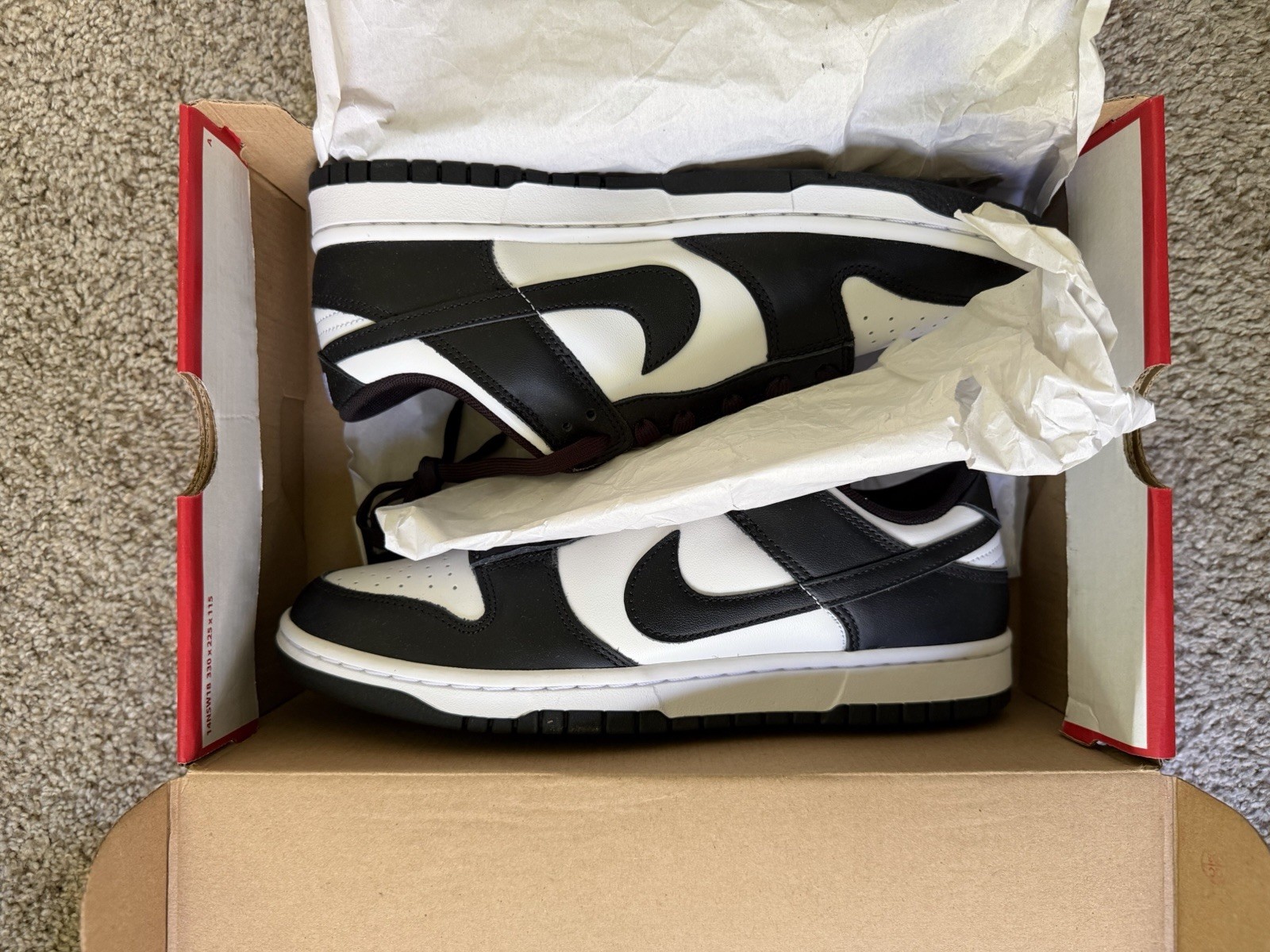 nike dunk low panda dd1391 100 size 10 nike dunk low panda dd1391 100 size 10
