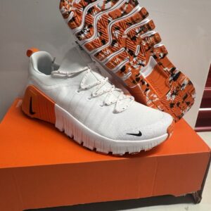 nike free metcon 6 white black safety orange training shoes fj7127 106 mens 13