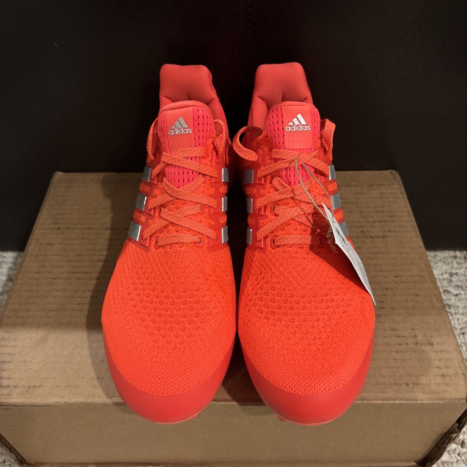 adidas ultraboost football cleats mens size 9 orange grey jp7411 adidas ultraboost football cleats mens size 9 orange grey jp7411