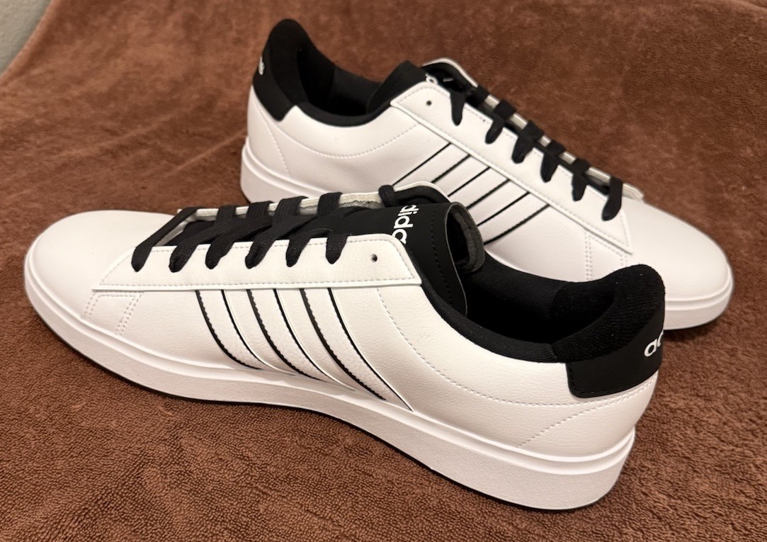 adidas grand court 2.0 white black aj5691 adidas grand court 2.0 white black aj5691