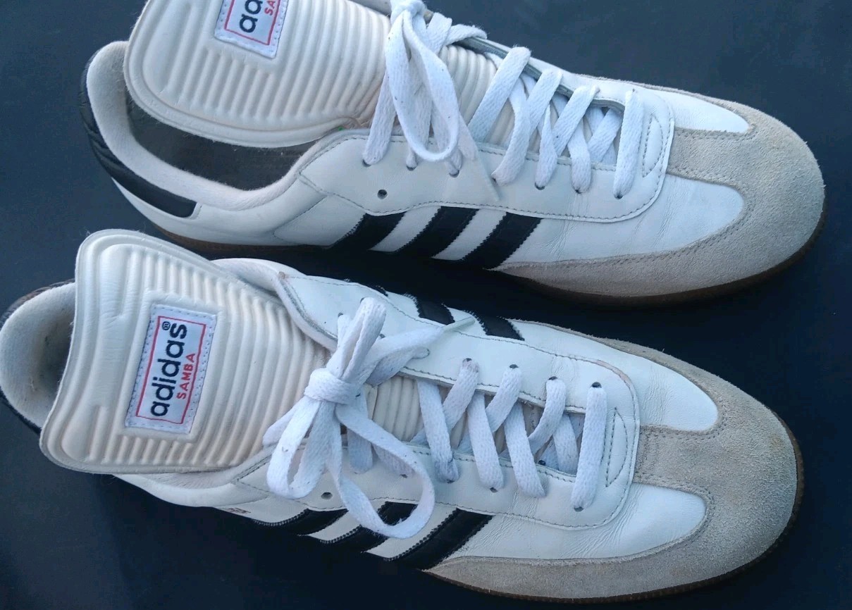 adidas samba og cloud white core black men's size 13 gum sneakers 772109 vgc! adidas samba og cloud white core black men's size 13 gum sneakers 772109 vgc!