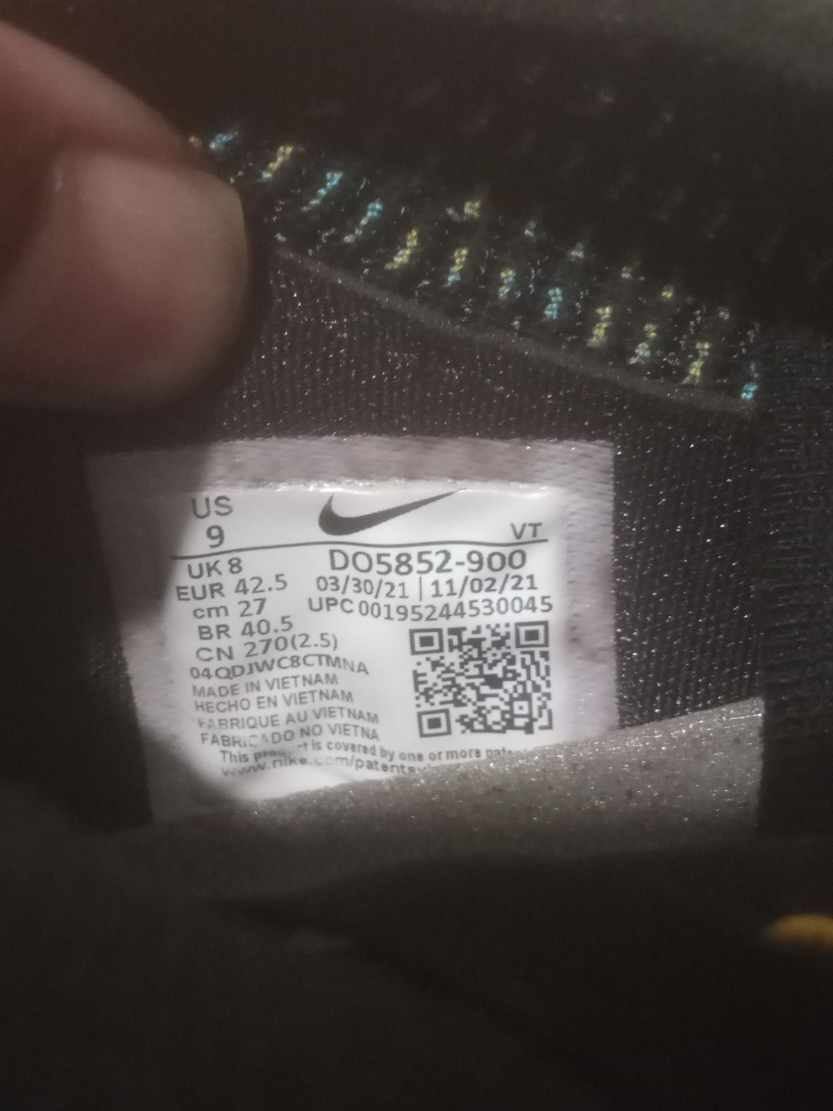nike air vapormax 2021 flyknit black shoes sneakers do5852 900 mens size 9 nike air vapormax 2021 flyknit black shoes sneakers do5852 900 mens size 9