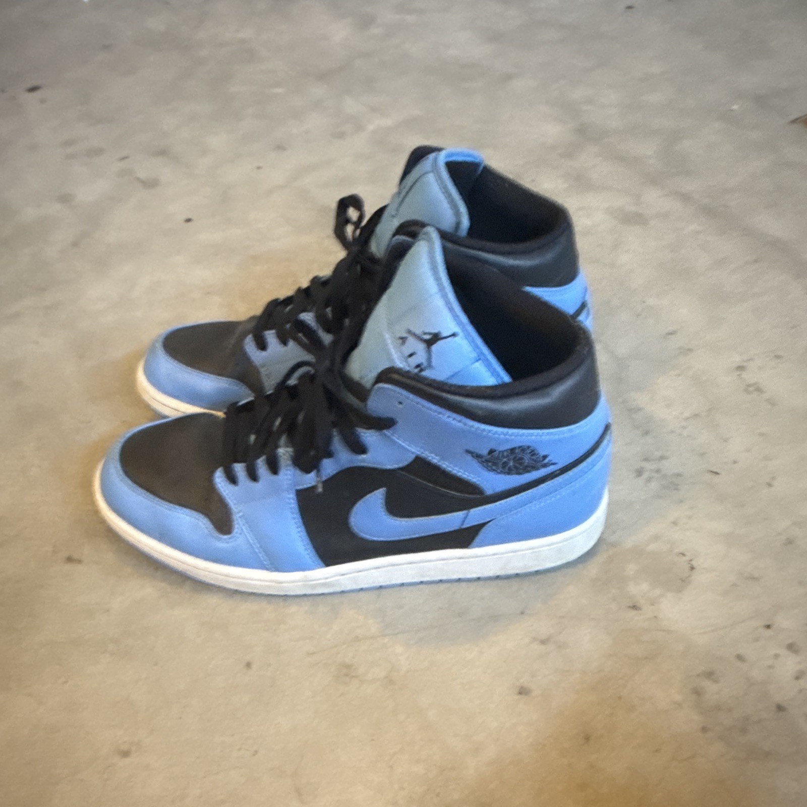 jordan air jordan 1 men's high top lace up sneakers blue/black colorblock jordan air jordan 1 men's high top lace up sneakers blue/black colorblock