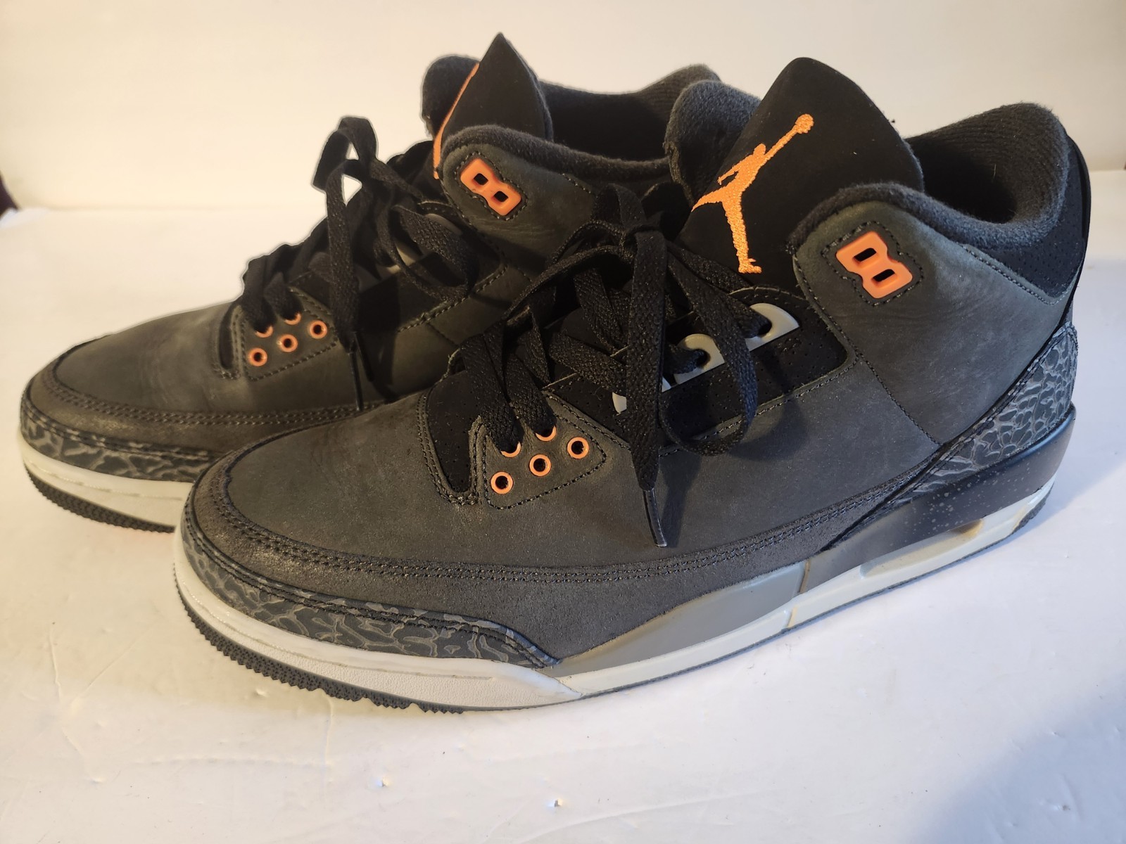 nike air jordan 3 retro fear pack gray orange black mid size 10.5 ct8532 080 nike air jordan 3 retro fear pack gray orange black mid size 10.5 ct8532 080