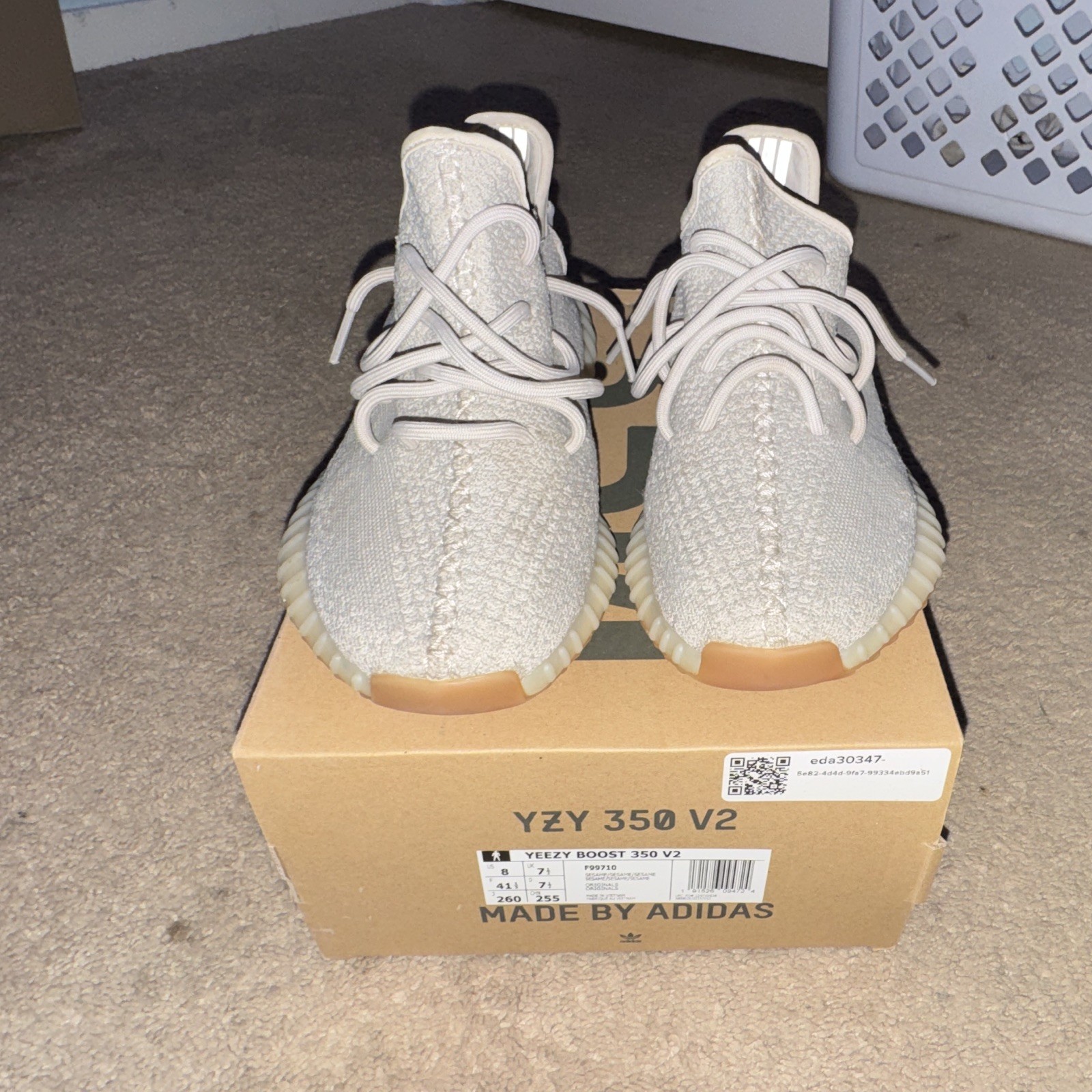 adidas yeezy boost 350 v2 sesame size 8 adidas yeezy boost 350 v2 sesame size 8