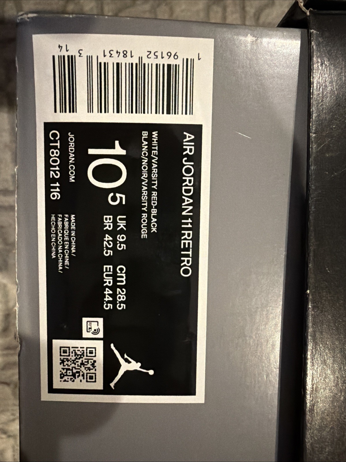 air jordan 11 cherry men's sneakers size 10.5 ct8012 116 air jordan 11 cherry men's sneakers size 10.5 ct8012 116