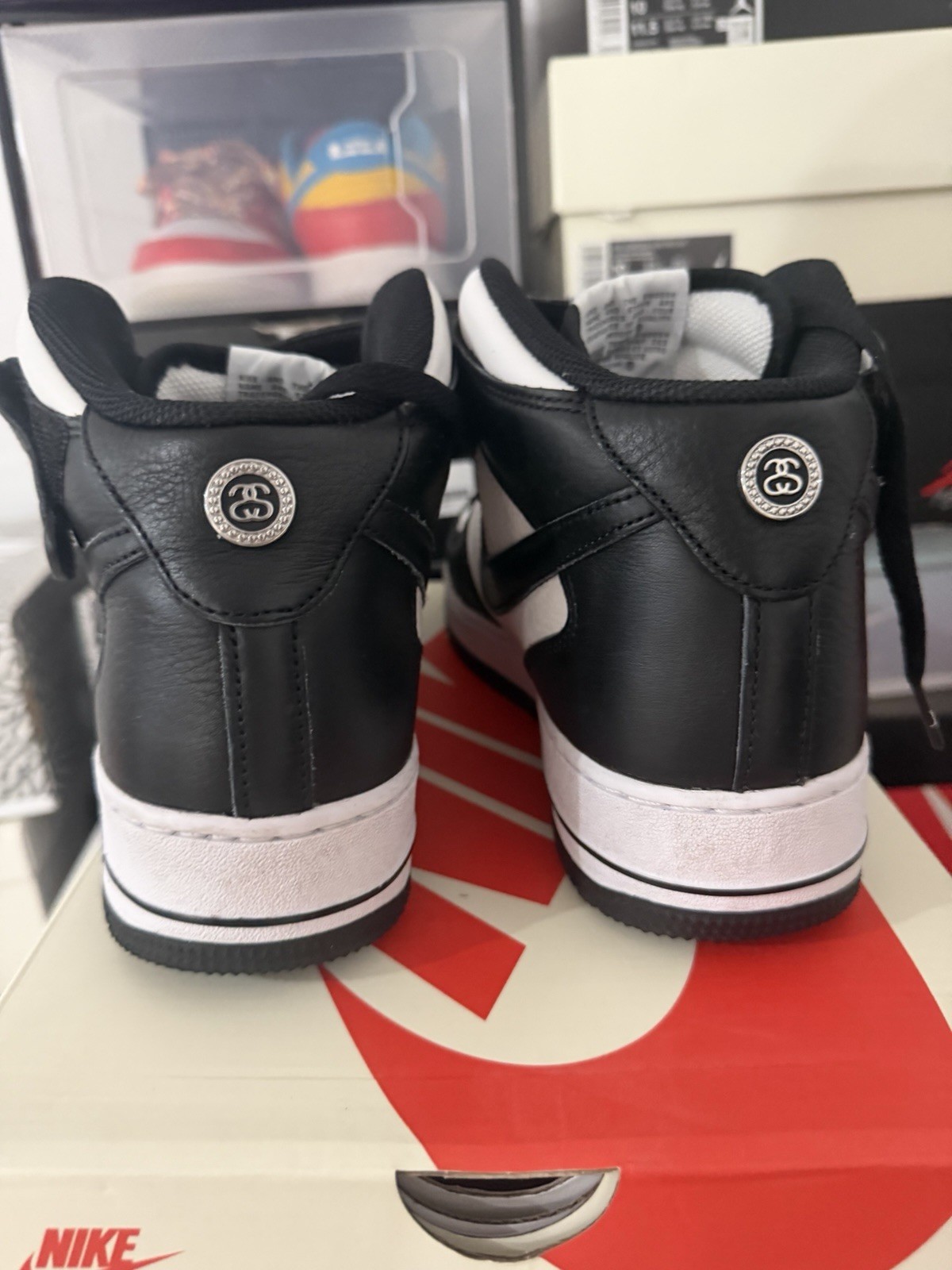 nike air force 1 ‘07 mid sp x stussy white black mens size 10 dj7840 002 nike air force 1 ‘07 mid sp x stussy white black mens size 10 dj7840 002