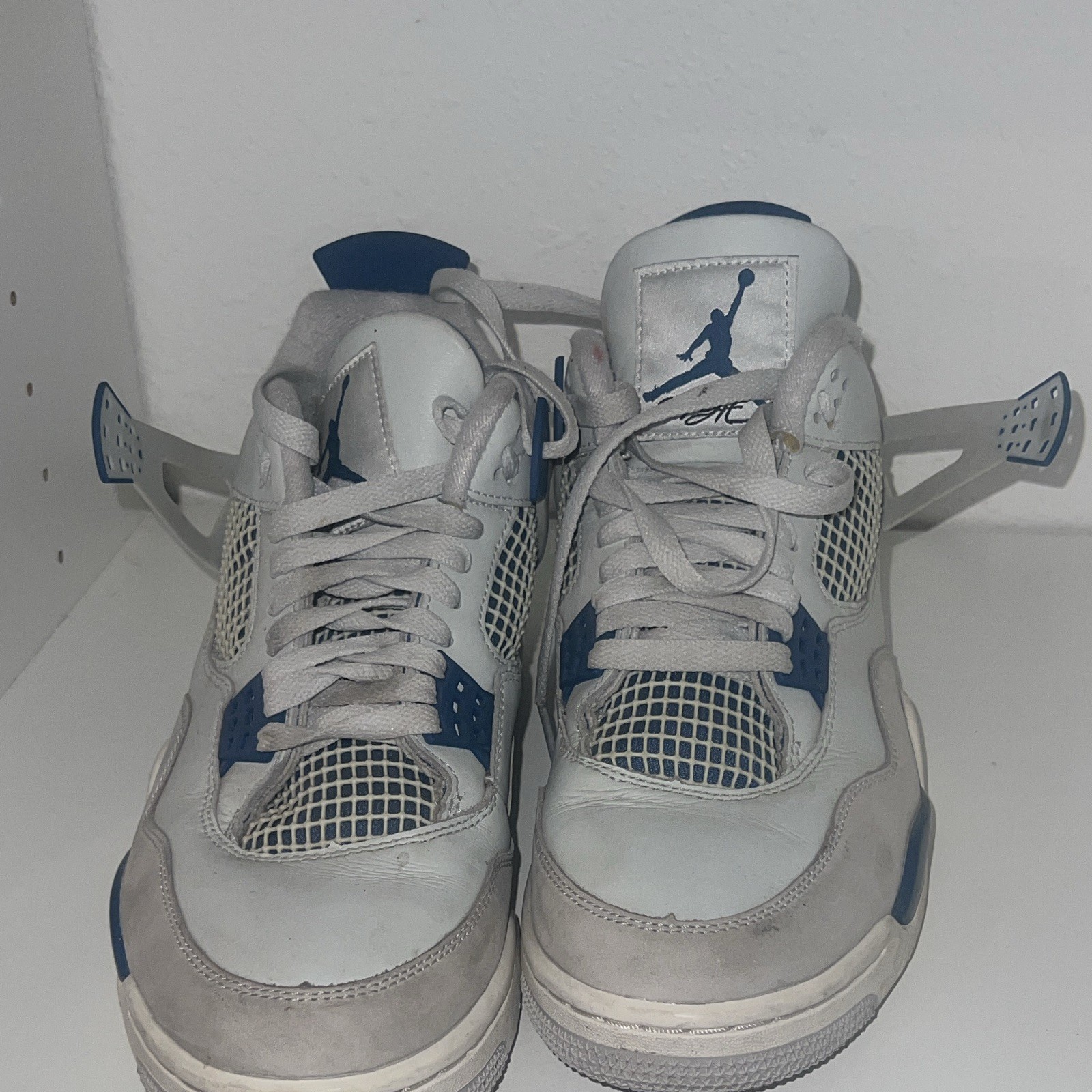jordan air jordan 4 retro 2024 military blue men’s mid top sneakers ivory/blue jordan air jordan 4 retro 2024 military blue men’s mid top sneakers ivory/blue