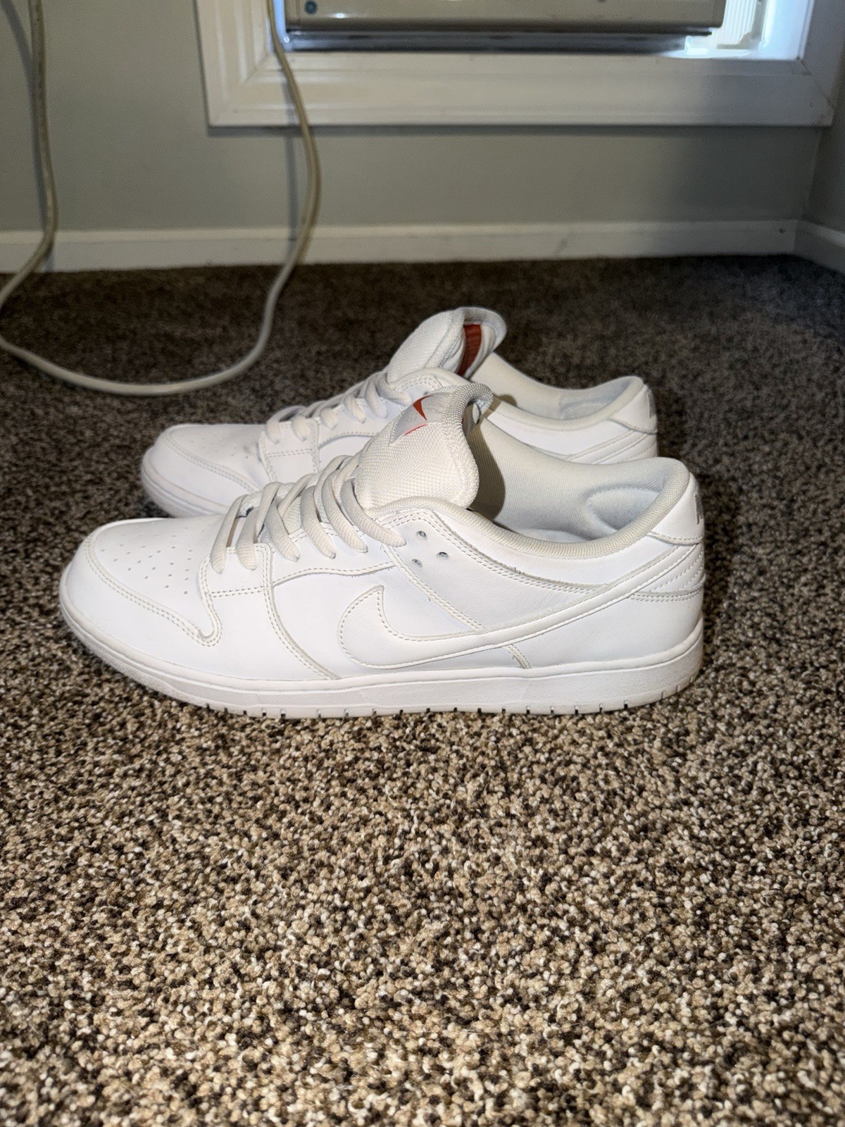 nike dunk pro sb low triple white size 13 fj1674 100 nike dunk pro sb low triple white size 13 fj1674 100