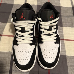 jordan air jordan 1 low se white/black/matte silver/fire red hf3148 106 men's