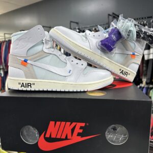 size 9 virgil abloh archive x air jordan 1 retro og high alaska