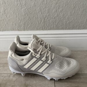 adidas ultraboost footballs cleats men's size 9.5 talc grey white granite jp7409