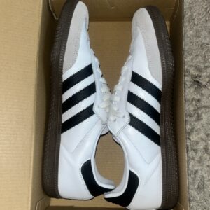size 9.5 adidas samba og low white black gum