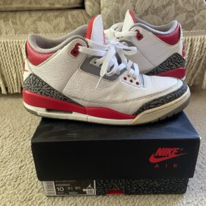 size 10 jordan 3 retro mid fire red