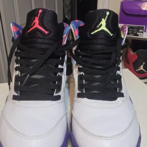 jordan 5 bel air men's sneakers size 11 white multi color