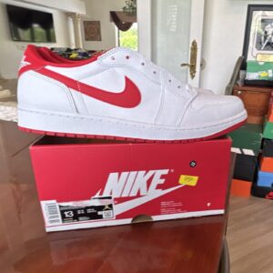 jordan air jordan 1 retro og low university red cz0790 161 mens lace up